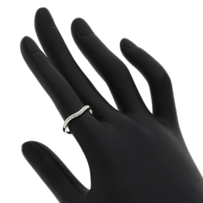 TIFFANY&Co. Curved band Diamond Ring Platinum PT950 Ladies [Used]