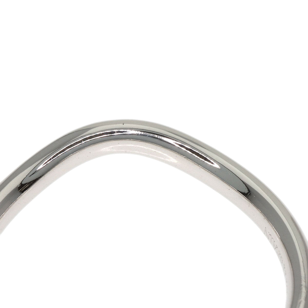 TIFFANY&Co. Curved band Diamond Ring Platinum PT950 Ladies [Used]