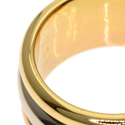 CARTIER 2C Ring LM #48 Ring K18 Yellow Gold 18K Pink GoldLadies [Used]