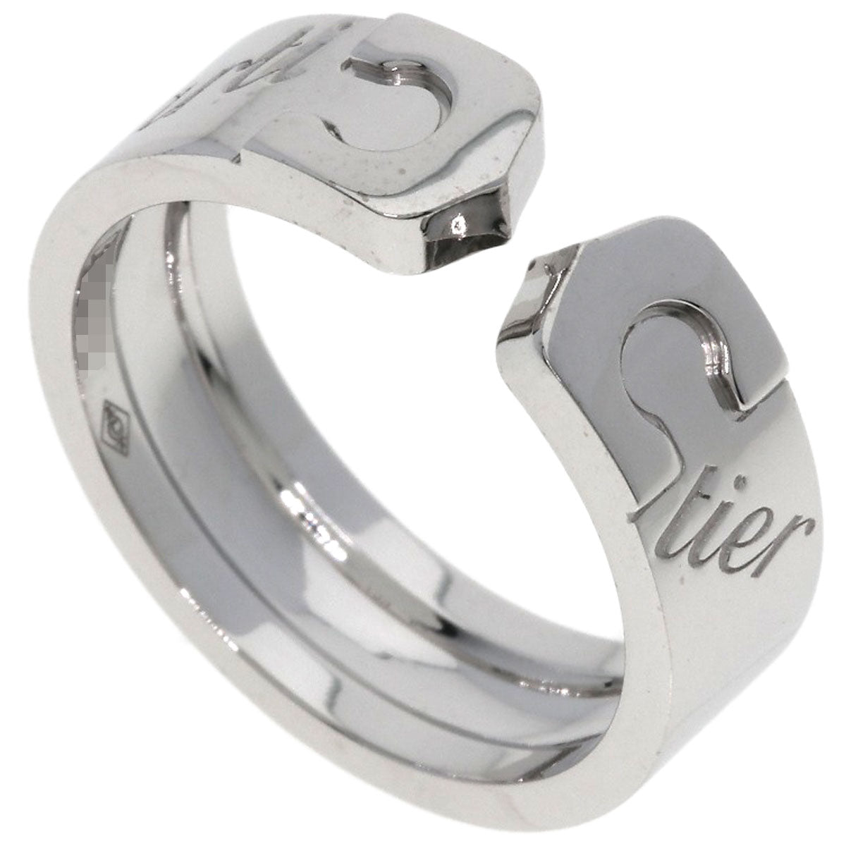 CARTIER C2 Ring 2007 Limited Edition #52 Ring K18 White Gold Ladies [Used]
