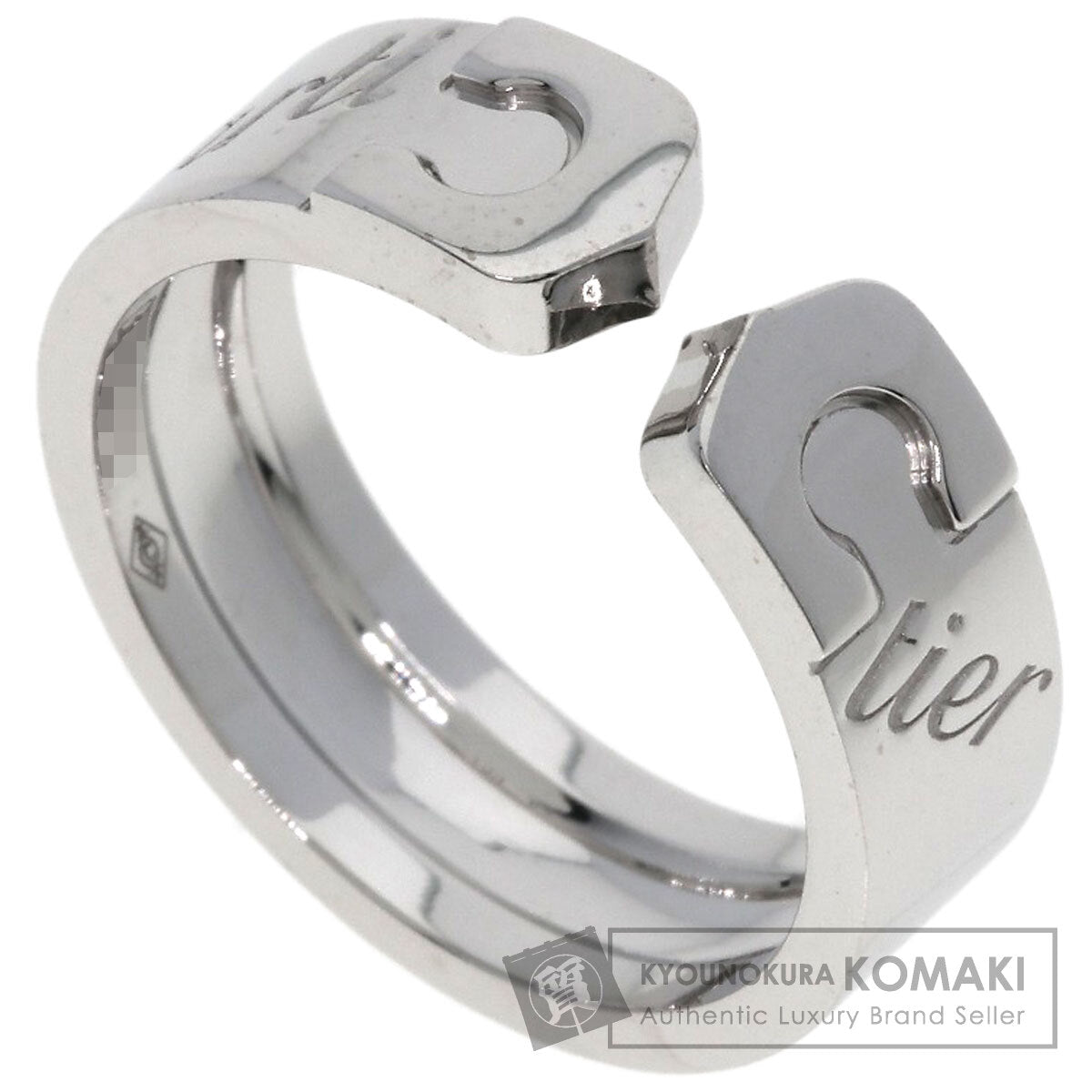 CARTIER C2 Ring 2007 Limited Edition #52 Ring K18 White Gold Ladies [Used]
