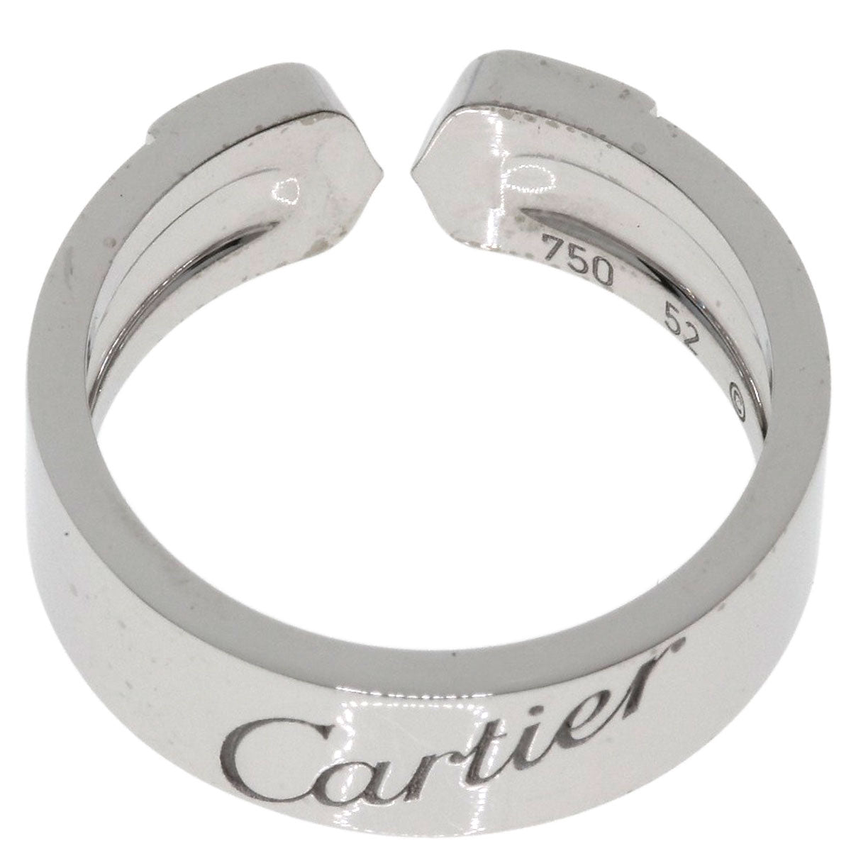 CARTIER C2 Ring 2007 Limited Edition #52 Ring K18 White Gold Ladies [Used]