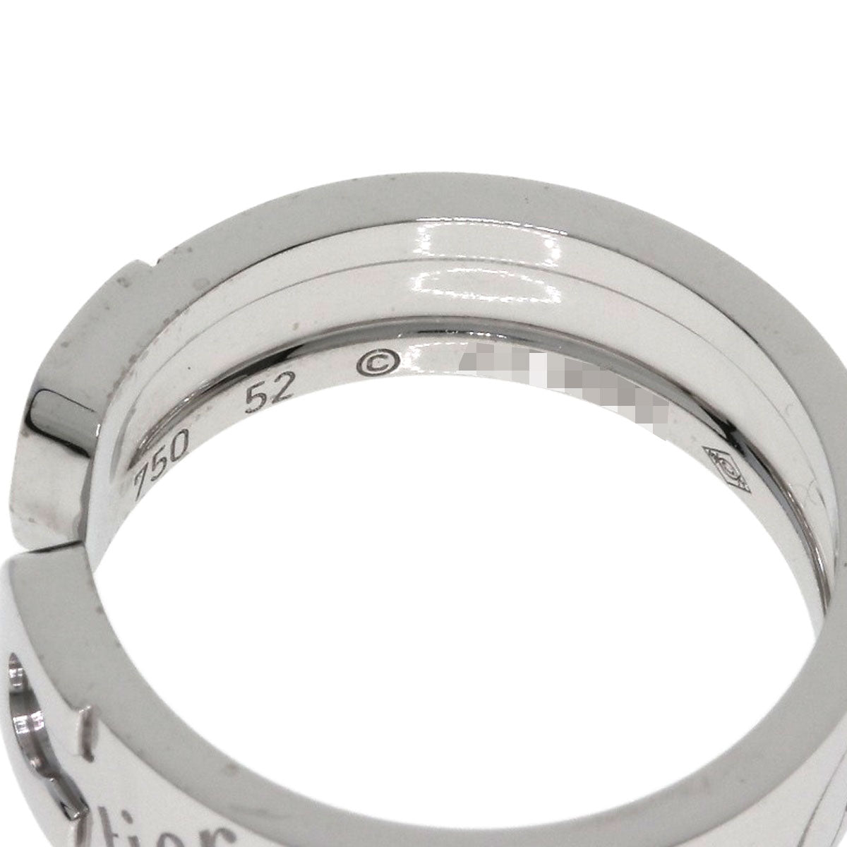 CARTIER C2 Ring 2007 Limited Edition #52 Ring K18 White Gold Ladies [Used]