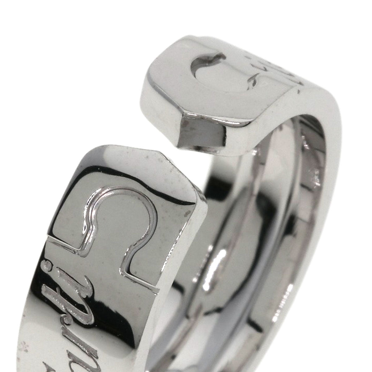CARTIER C2 Ring 2007 Limited Edition #52 Ring K18 White Gold Ladies [Used]