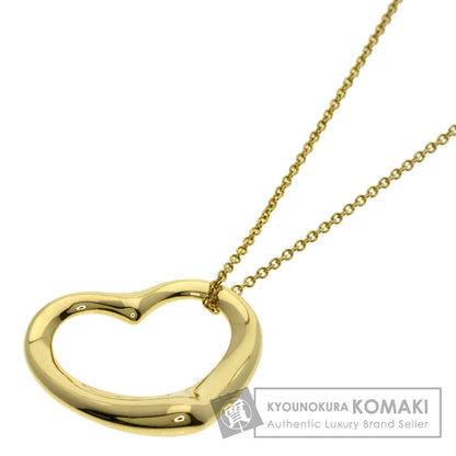 TIFFANY&Co. Open heart Necklace K18 Yellow Gold Ladies [Used]
