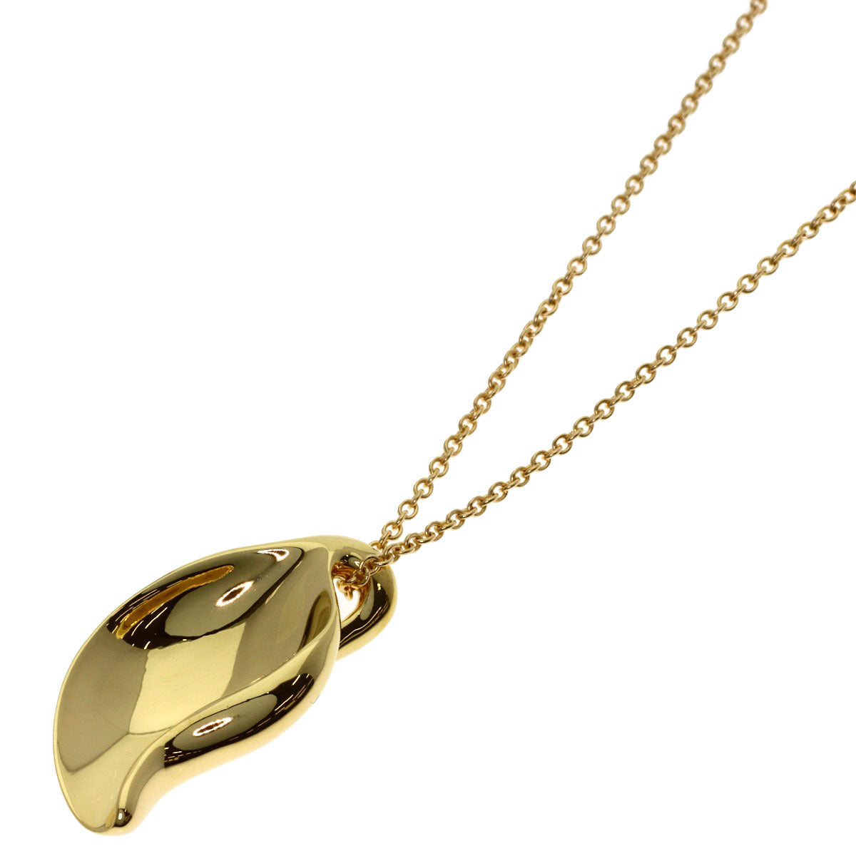 TIFFANY&Co. Leaf Necklace K18 Yellow Gold Ladies [Used]