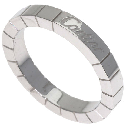 CARTIER Laniere # 51 Ring K18 White Gold Ladies [Used]