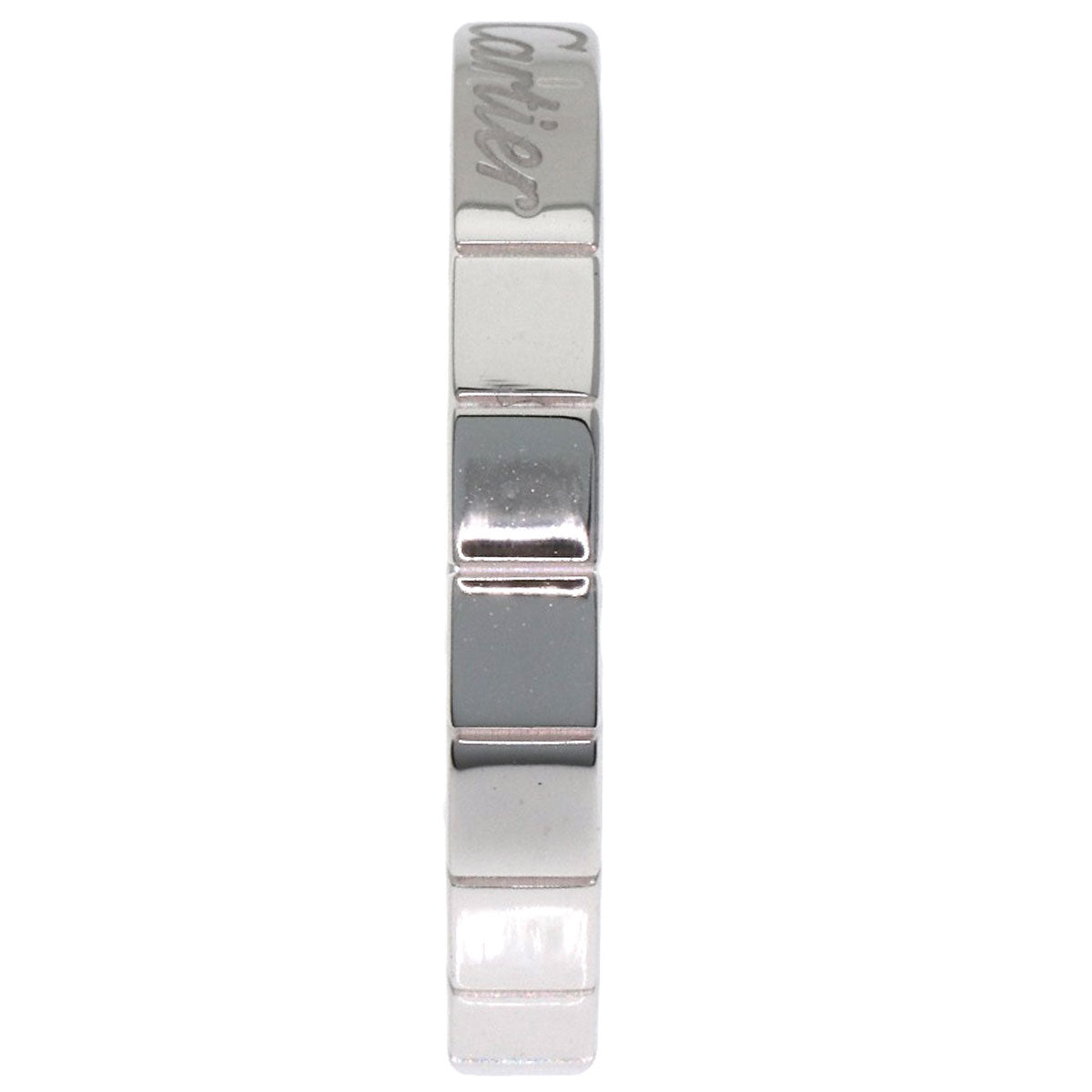 CARTIER Laniere # 51 Ring K18 White Gold Ladies [Used]