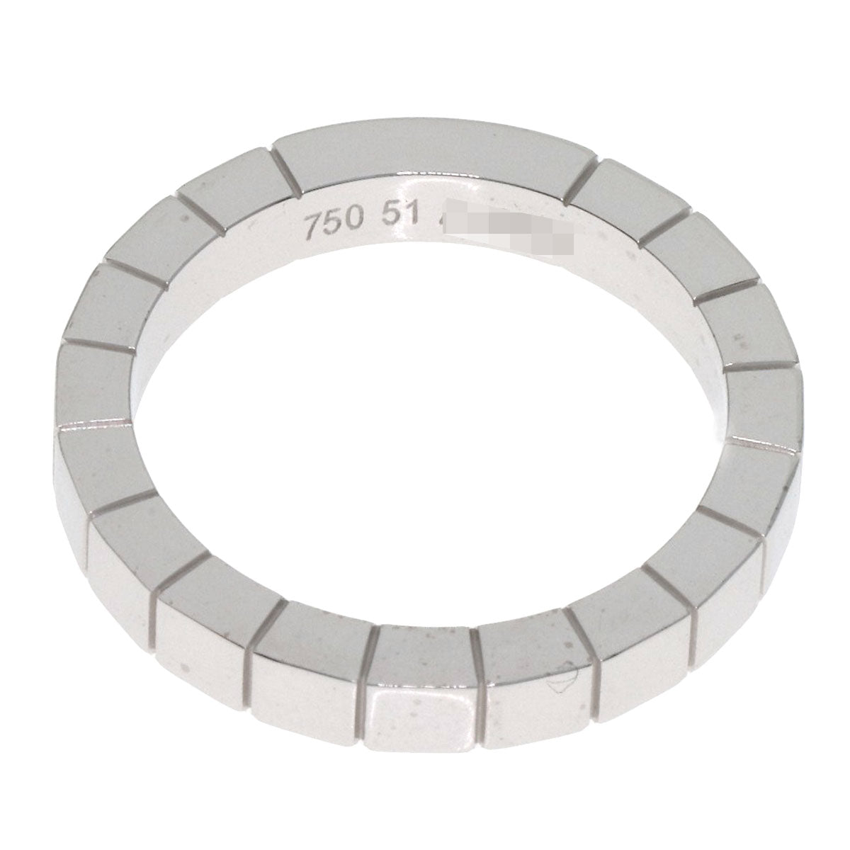 CARTIER Laniere # 51 Ring K18 White Gold Ladies [Used]