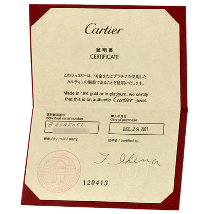 CARTIER Laniere # 51 Ring K18 White Gold Ladies [Used]