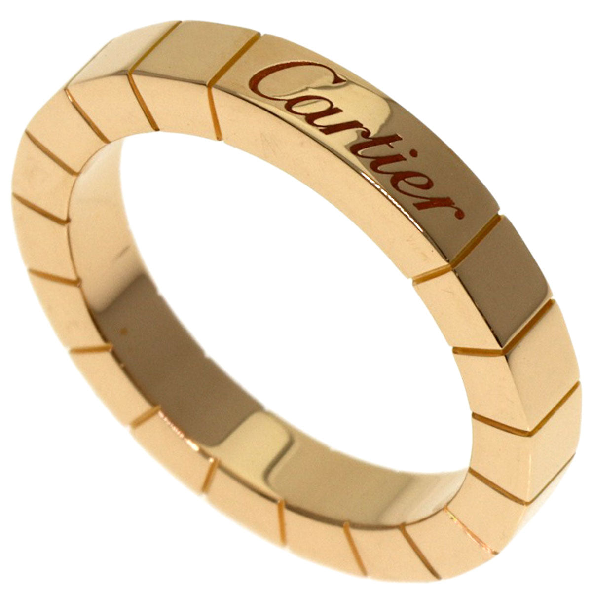 CARTIER Lanier # 47 Ring K18 Pink Gold Ladies [Used]