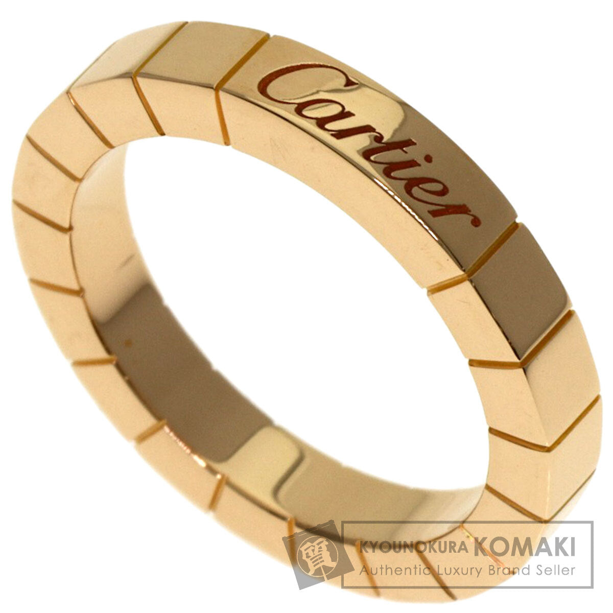 CARTIER Lanier # 47 Ring K18 Pink Gold Ladies [Used]