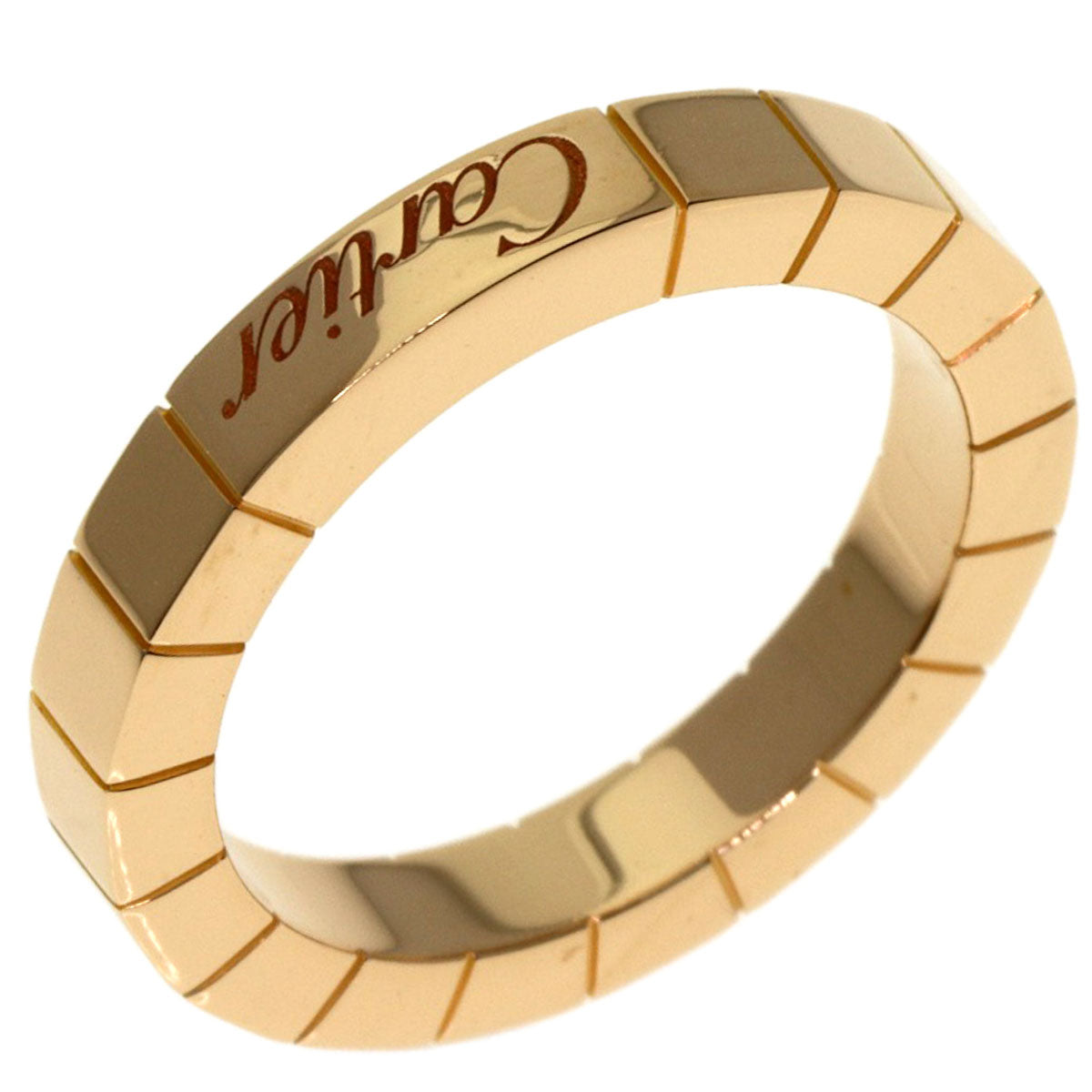 CARTIER Lanier # 47 Ring K18 Pink Gold Ladies [Used]