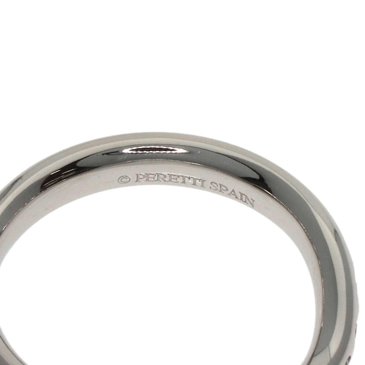 TIFFANY&Co. Curved band Diamond Ring Platinum PT950 Ladies [Used]