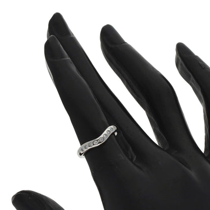 TIFFANY&Co. Curved band Diamond Ring Platinum PT950 Ladies [Used]