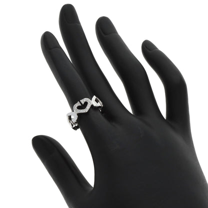 CARTIER C heart # 49 Ring K18 White Gold Ladies [Used]