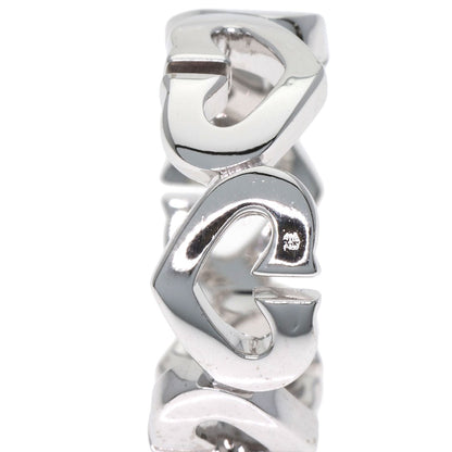 CARTIER C heart # 49 Ring K18 White Gold Ladies [Used]
