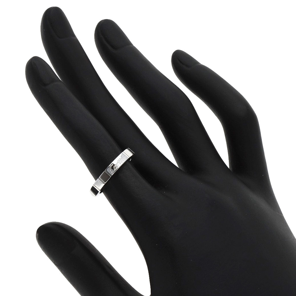 CARTIER Lanier # 47 Ring K18 White Gold Ladies [Used]
