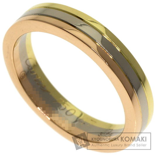 CARTIER Three Gold Ring K18 Yellow Gold K18 White GoldLadies [Used]
