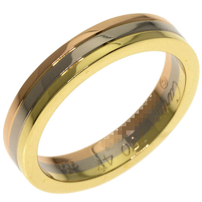 CARTIER Three Gold Ring K18 Yellow Gold K18 White GoldLadies [Used]