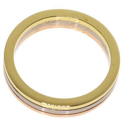 CARTIER Three Gold Ring K18 Yellow Gold K18 White GoldLadies [Used]