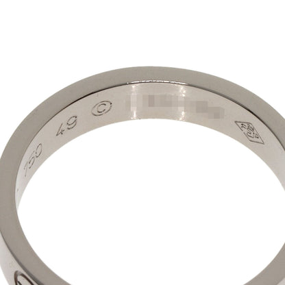 CARTIER mini love ring #49 Ring K18 White Gold Ladies [Used]