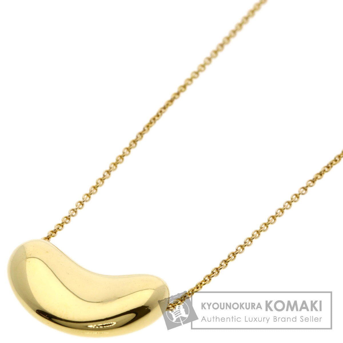 TIFFANY&Co. Bean Necklace K18 Yellow Gold Ladies [Used]
