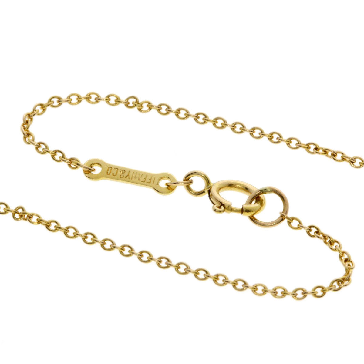 TIFFANY&Co. Bean Necklace K18 Yellow Gold Ladies [Used]
