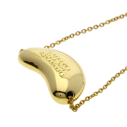 TIFFANY&Co. Bean Necklace K18 Yellow Gold Ladies [Used]