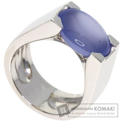 カルティエ タンキッシムリング カルセドニー #56 リング・指輪 K18ホワイトゴールド レディース 【中古】【CARTIER】