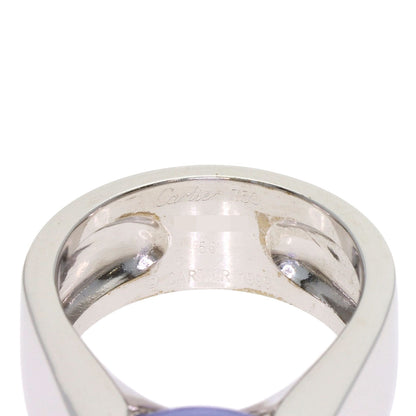 カルティエ タンキッシムリング カルセドニー #56 リング・指輪 K18ホワイトゴールド レディース 【中古】【CARTIER】