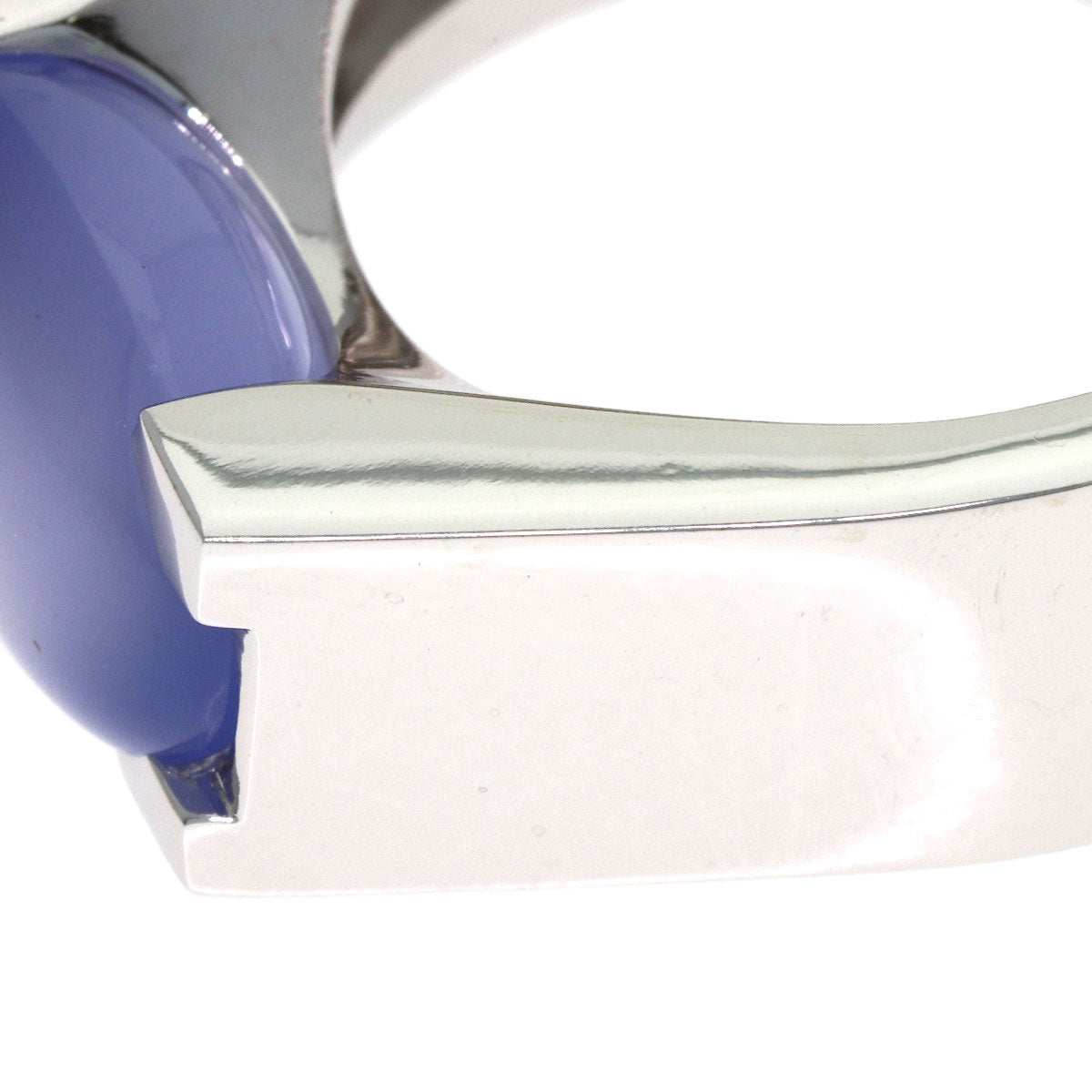 カルティエ タンキッシムリング カルセドニー #56 リング・指輪 K18ホワイトゴールド レディース 【中古】【CARTIER】