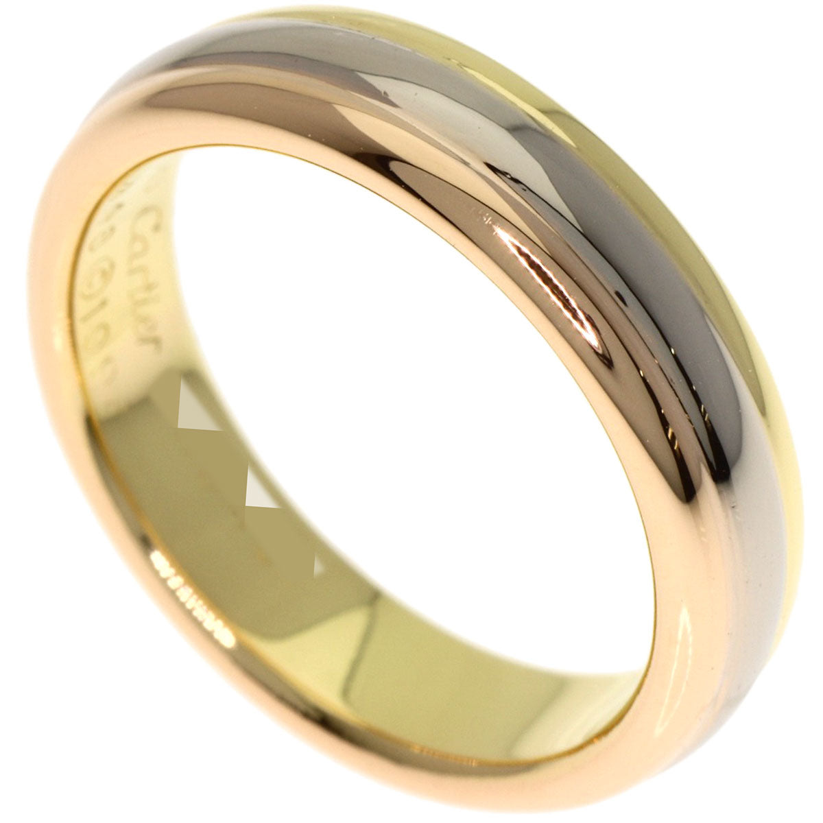 CARTIER 3 colors #48 Ring K18 Yellow Gold 18K Pink GoldLadies [Used]