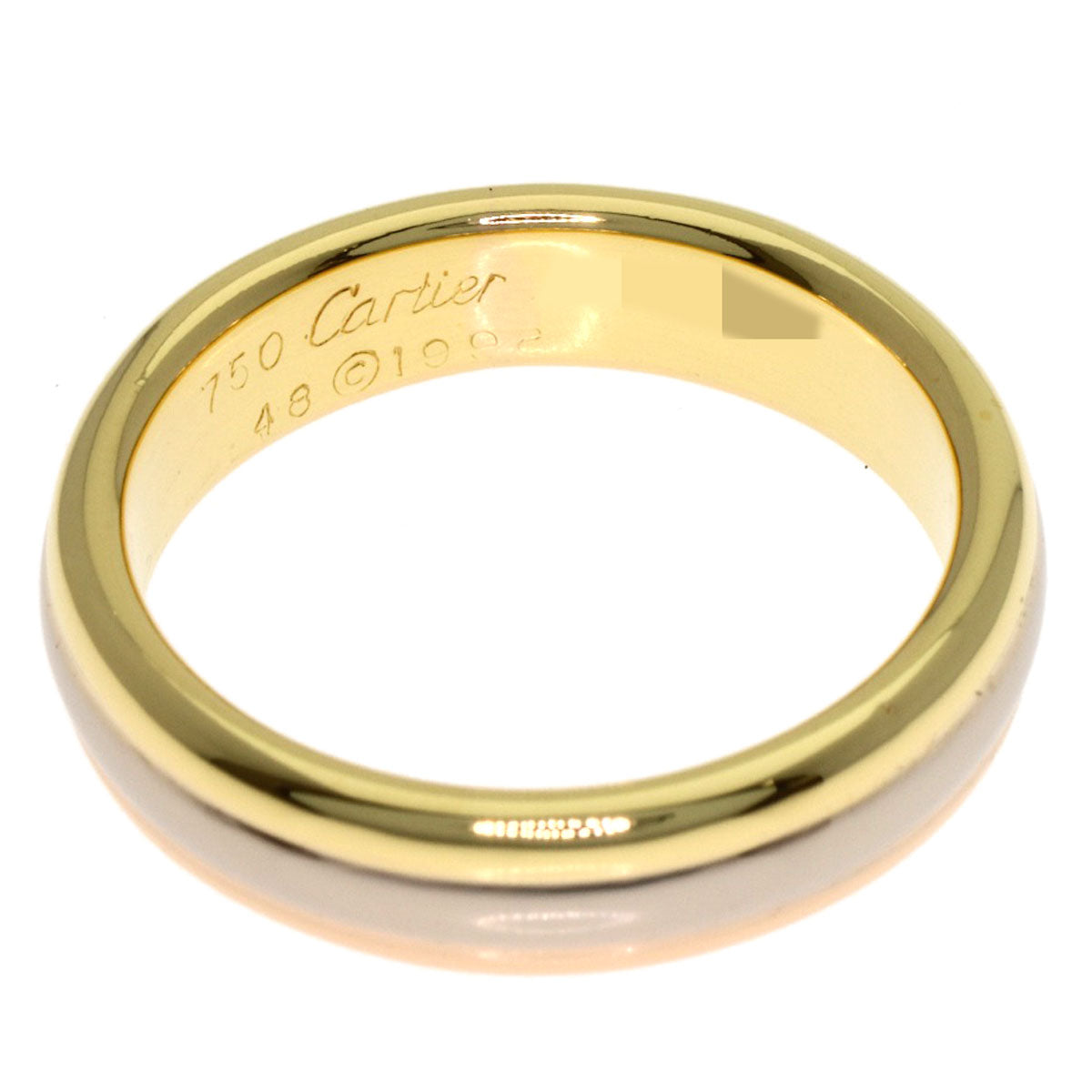 CARTIER 3 colors #48 Ring K18 Yellow Gold 18K Pink GoldLadies [Used]
