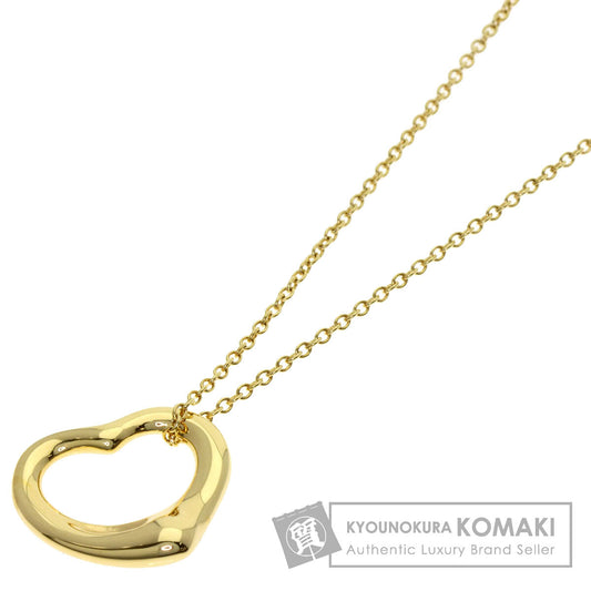 TIFFANY&Co. Open heart Necklace K18 Yellow Gold Ladies [Used]