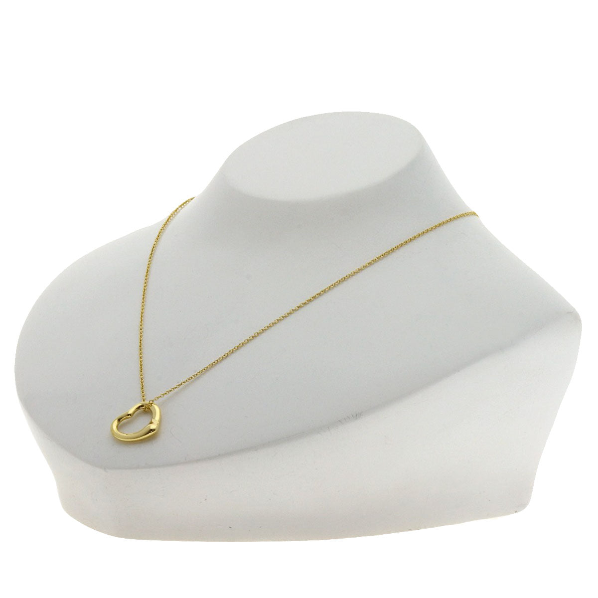 TIFFANY&Co. Open heart Necklace K18 Yellow Gold Ladies [Used]