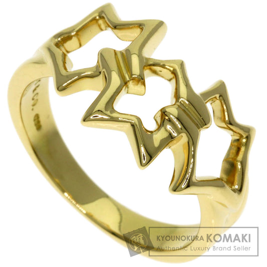TIFFANY&Co. Triple star Ring K18 Yellow Gold Ladies [Used]