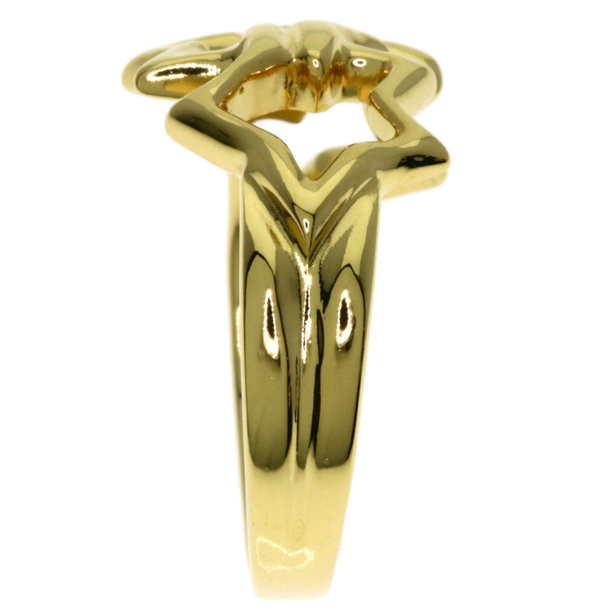 TIFFANY&Co. Triple star Ring K18 Yellow Gold Ladies [Used]