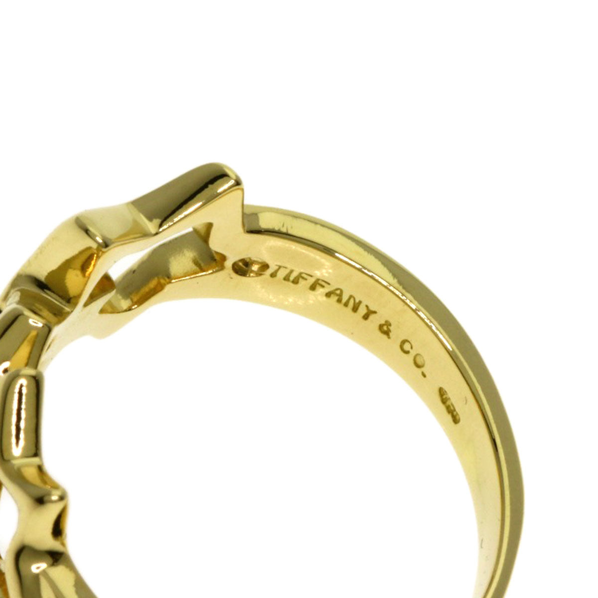 TIFFANY&Co. Triple star Ring K18 Yellow Gold Ladies [Used]