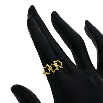 TIFFANY&Co. Triple star Ring K18 Yellow Gold Ladies [Used]