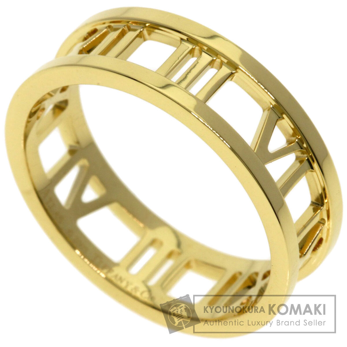TIFFANY&Co. Atlas open Ring K18 Yellow Gold Ladies [Used]