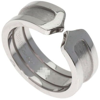 CARTIER C2 #50 Ring K18 White Gold Ladies [Used]