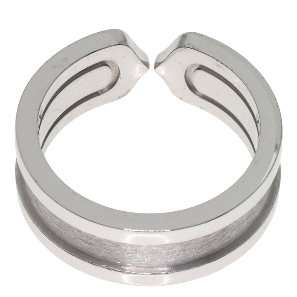 CARTIER C2 #50 Ring K18 White Gold Ladies [Used]