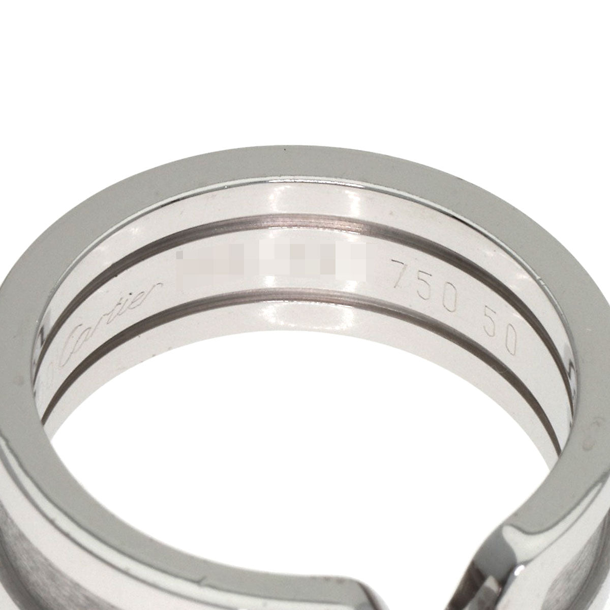 CARTIER C2 #50 Ring K18 White Gold Ladies [Used]