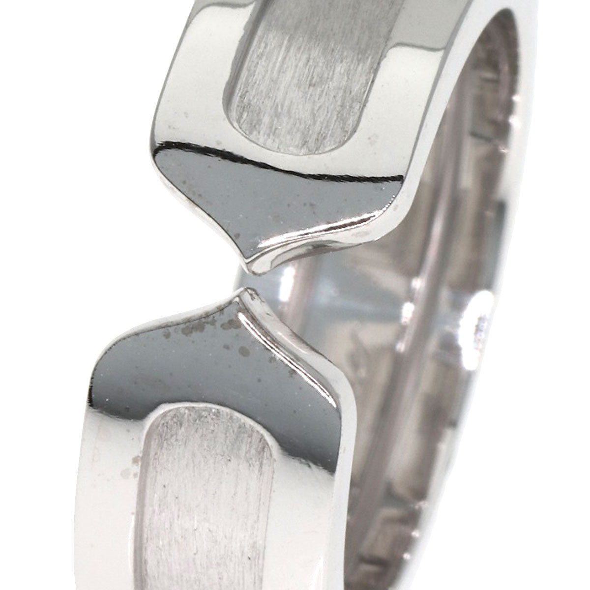 CARTIER C2 #50 Ring K18 White Gold Ladies [Used]