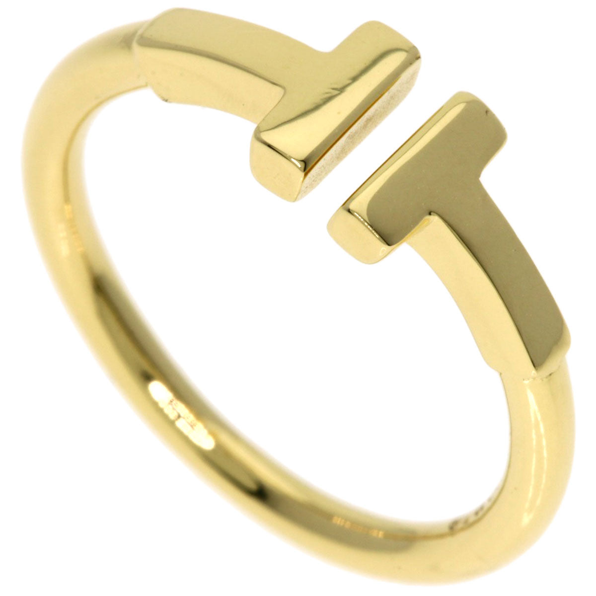TIFFANY&Co. TWire Ring K18 Yellow Gold Ladies [Used]