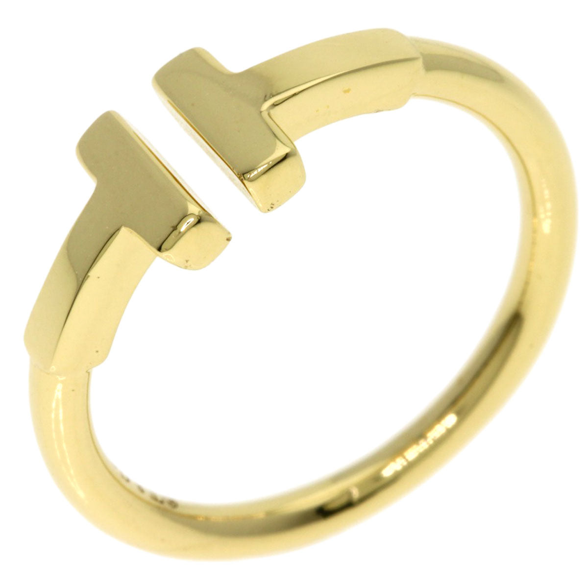 TIFFANY&Co. TWire Ring K18 Yellow Gold Ladies [Used]