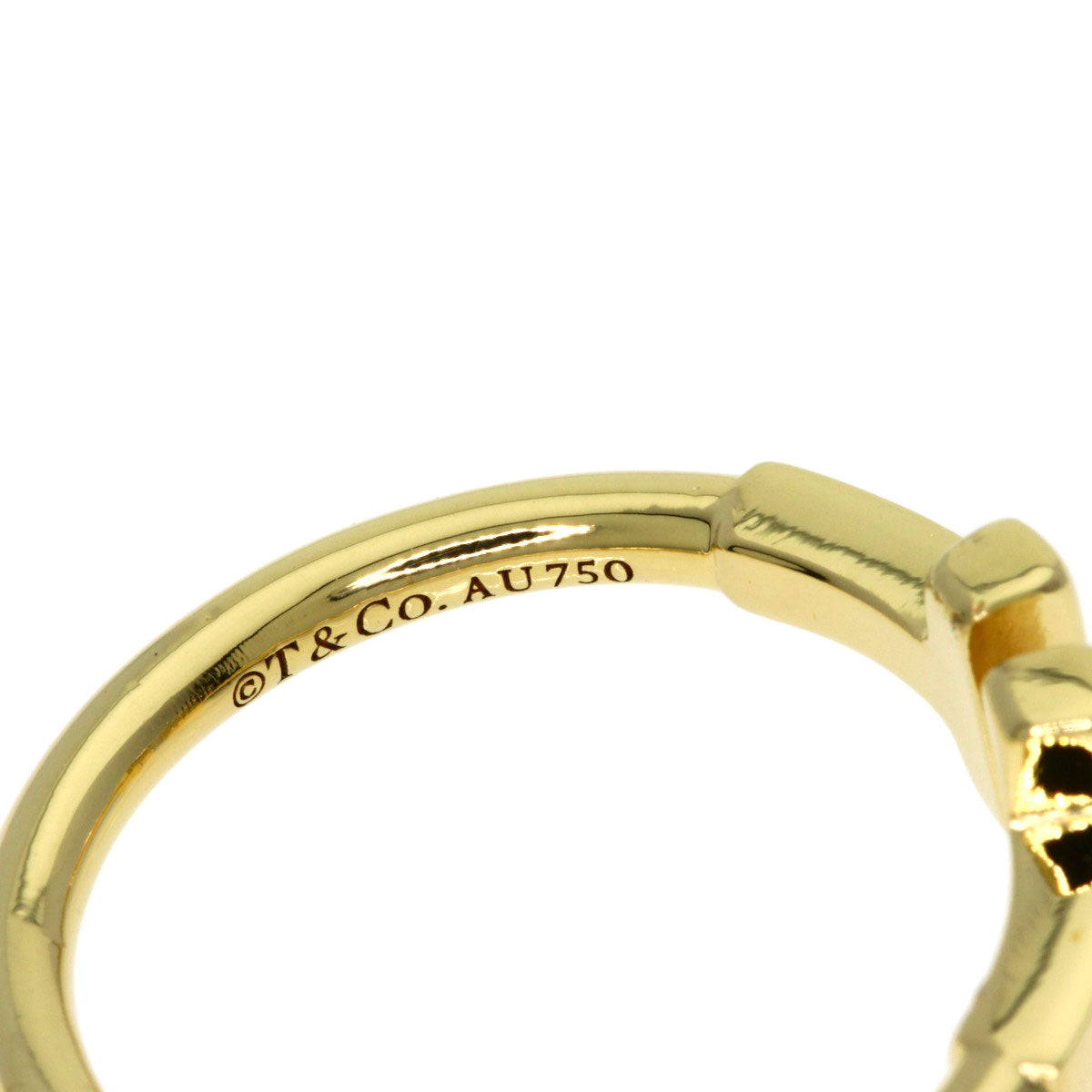 TIFFANY&Co. TWire Ring K18 Yellow Gold Ladies [Used]