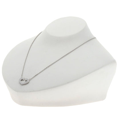 CARTIER C heart Necklace K18 White Gold Ladies [Used]