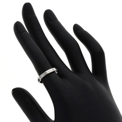 TIFFANY&Co. Flat band 3P Diamond Ring Platinum PT950 Ladies [Used]